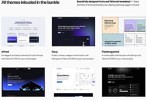 lexington astro and tailwind template bundles